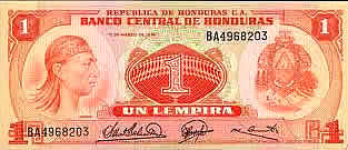 Billete de un lempira