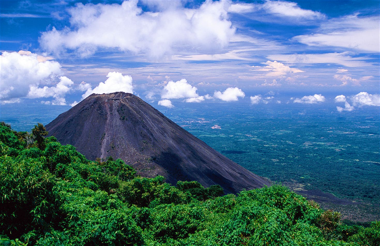 Vista del volcan