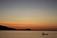 Atardecer en las Islas de la Bahia