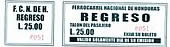 Ticket del ferrocarril